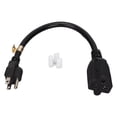 thumbnail image 1 of Câble d'Extension d'Alimentation, Prise US Robuste 125V Nema 5-15P à Adaptateur 5-20R UL Listed Plug And Play pour Ordinateur, 1 of 8