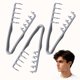 thumbnail image 1 of Juego de peines voluminizadores de dientes anchos para hombres y mujeres, para dar volumen y crear ondas con estilo, 3 piezas, color gris., 1 of 5