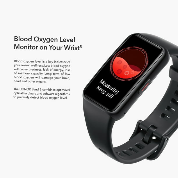 HONOR Band 6 1.47 Inch AMOLED Screen BT5.0 10 Sport Modes Heart Rate Sleep Female Health Monitor Stress Test Breathing Exercise 5ATM Waterproof Notifications Reminder Compatible with Android Walmart.c...