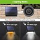 thumbnail image 3 of Juego de 4 luces solares para valla, impermeables IP65, para exteriores, luces de cubierta, patio trasero, barandilla, pared, escalones, Patio, 3 of 4