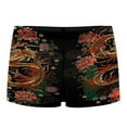 thumbnail image 2 of Chinese Traditional Dragons Men's Mesh Boxer Briefs Cooling Breathable Sports Underwear Vertical Fly, 2 of 5