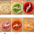 thumbnail image 4 of Hand Chopper, Manual Food Chopper, Hand Crank Onion Spinner, Food Chopper with Container, Rotary Onion Chopper, 4 of 6