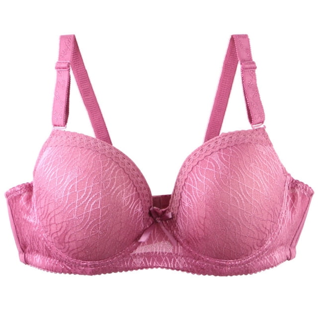 TIMIFIS Womens Bras with Underwire Comfortable Lace T-Shirt Bra Supportive Push Up Daily Bras, Convertible Straps