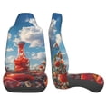 thumbnail image 3 of Honeii Tomato Field Bottle Print Car Seat Covers 2 Pieces, Full Set Universal Seat Covers for Cars, Waterproof Auto Seat Protectors, 3 of 7