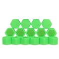 thumbnail image 4 of 20pcs Wheel Lug Nut Covers Bolts Covers Screw Protect Caps 17mm (Green), 4 of 10