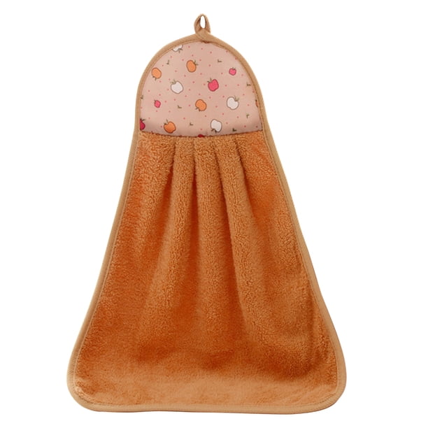 Kearding Suministros de baño de terciopelo Coral de 35x45cm, toalla de mano suave, paños de cocina absorbentes, tela colgante, accesorios para Baby Suministros de limpieza para el hogar Café Kearding HA003403-02