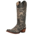 thumbnail image 2 of CORRAL Women's Black Crackle/Bone Embroidery Boots, Size: 9, Width: M (L5048-LD-M-9), 2 of 5