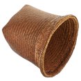 thumbnail image 1 of SILENRADAWN 1Pc Straw Woven Wastebasket Round Waste Paper Storage For Friends Housewarming, 1 of 4