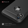 thumbnail image 6 of Slim Fit Carbon Fiber Case for #device_series - Cover Reinforced Bumper Shock Absorbent Black Q6P for iPhone XR, 6 of 8
