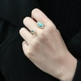 thumbnail image 6 of Gold Turquoise Womens Ring Stainless Steel Anillo Color Oro Para Mujer Acero Inoxidable, 6 of 6