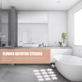 20Pcs Flower Shaped Bathtub Stickers Adhesive Shower Floor Stickers
