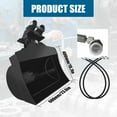 thumbnail image 5 of 24 Inch /600mm Tilting Bucket Accessories, Flat Tooth Backhoe Bucket, Mechanical Excavator Accessories, for Small Excavators from 0.8 Tons to 1 Tons to 1.5 Tons, 5 of 9