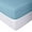 Blue, variant on Alive Pixels Flat Sheet with Two Pillowcases Blue Solid 100% Cotton 3-Pc Set (Twin, Blue)