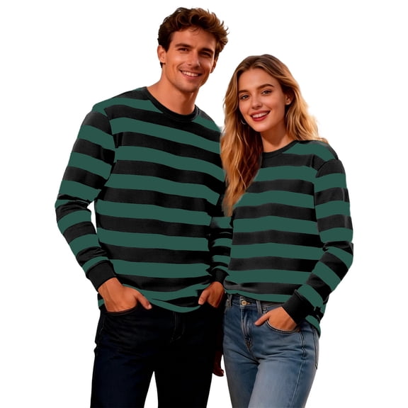 CONZONE Carnival Men's T-Shirts Short Sleeve T Shirts for Men Casual Crew Neck Striped Lightweight Tees Soft Cozy Athletic Tops