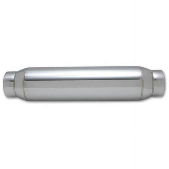 VIBRANT 17950 5 In. Stainless Steel Exhaust Resonator - Silver