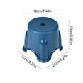 thumbnail image 3 of Gallickan Step Stool, Plastic Household Mini Chair, Lightweight Bathroom Kitchen Helper Kids Standing Aid, Blue, 3 of 6