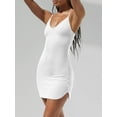 thumbnail image 2 of Michellecmm Women Summer Mini Cami Dress Sleeveless Backless Solid Color Spaghetti Strap Dress, 2 of 9