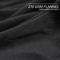 thumbnail image 6 of Howarmer Black Fuzzy Bed Blanket, Throw Size Soft Flannel Fleece Blankets, All Season Lightweight Warm Bed Throws, 50 x 60 Inch, 6 of 7