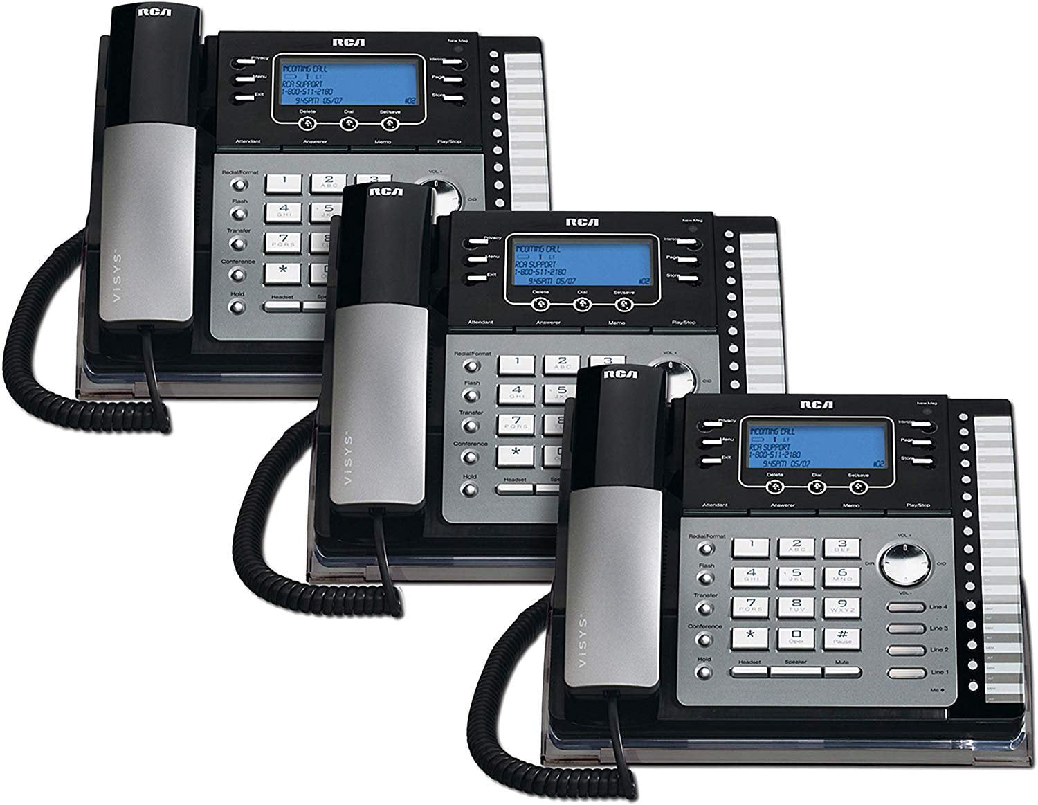 RCA ViSys 25424RE1 4-Line Expandable System Speakerphone with Call Waiting/Caller ID/Intercom 