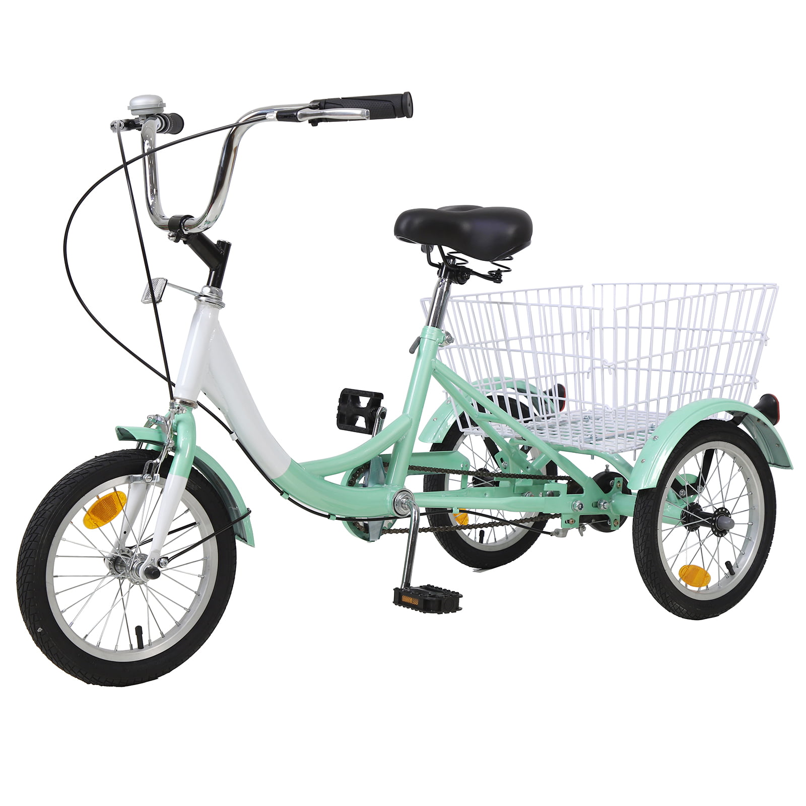 Outdoor 14" Child 3-Wheel Tricycle Balance Trike Beginner Bike Cruiser w/Basket 