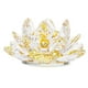 thumbnail image 2 of Pisapapeles de cristal con forma de flor de loto, colección de adornos Feng Shui para fiestas. Amarillo, 2 of 7