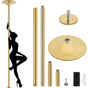 Topeakmart 45mm Height Adjustable Stripper Dance Pole Spinning Static Dancing Pole 3.7'-9', Gold