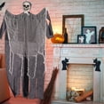 thumbnail image 2 of Michellecmm  Halloween Hanging Skeleton Movable Joints Skull Statue Props Decor, 2 of 9