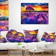 thumbnail image 4 of Designart Colorful Lavender Fields - Photography Throw Pillow - 16x16, 4 of 5