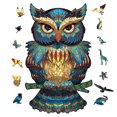 thumbnail image 4 of Colorful Owl Wooden Puzzle, 200 Piece Unique Shape Basswood Jigsaw for 8-10 Years and 10-12 Years, Challenging Brain Teaser with Animal Theme, 4 of 8