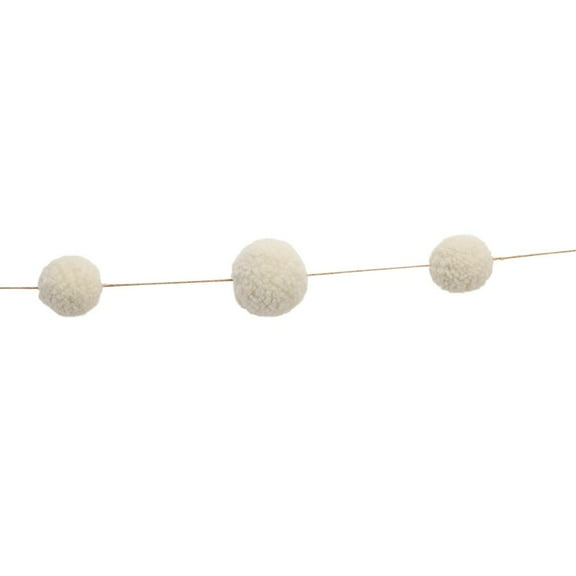 Melrose International LLC Pom Pom Garland (Set of 2) 6'L Polyester