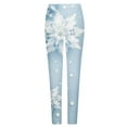 thumbnail image 5 of Besolor Christmas Leggings for Women Snowflake Xmas Trees Printed Holiday Tights High Waisted Workout Gym Pants, 5 of 5