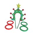 thumbnail image 2 of Juego de lanzamiento de aros, diadema inflable con forma de árbol de Navidad, juego de cruz, de lanzamiento de aros, juegos al aire libre para Navidad, 2 of 8