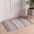thumbnail image 3 of GENIMO 2'x7' Runner Rug, Washable Non Slip Soft Boho Geometric Hallway Runner for Kitchen Entryway Laundry Room, Ivory Navy, 3 of 7