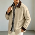 thumbnail image 4 of Rvwovn Barn Jacket for Men, Button Down Vintage Casual Work Jakcet with Large Patch Pockets, Spring Fall Outdoor Wear, 4 of 8