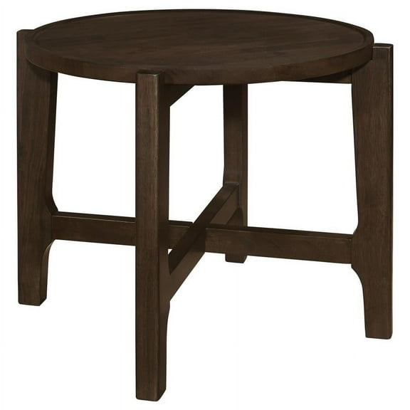 Andando Rectangular Solid Wood End Table Mango Brown