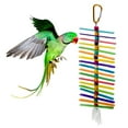 thumbnail image 2 of 5 Pieces Bird Toys Set Parrot Swing Toy Colorful Chewing Hanging Swing Perch Rattan Ball for Conure Finch Mynah Lovebird, 2 of 10