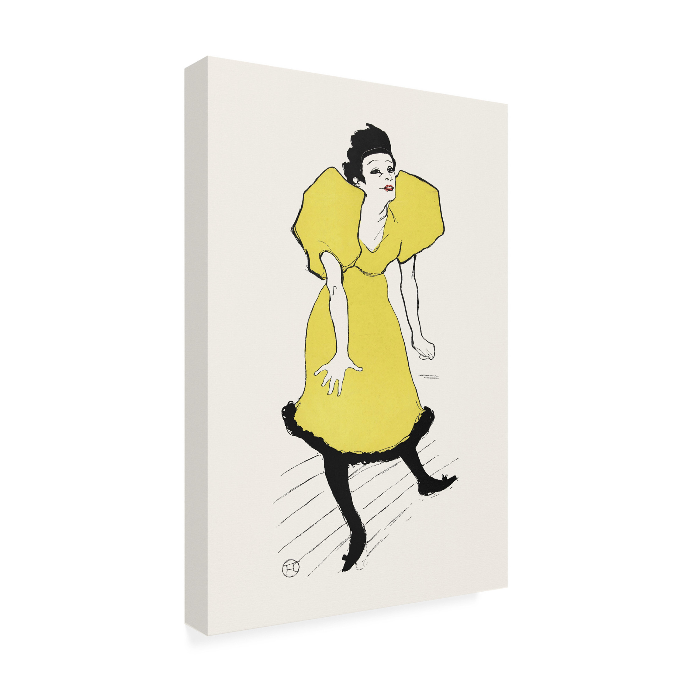 Trademark Fine Art Pictufy Portret Van Komediespeelster Polaire Op Het Toneel 1895 Canvas Wall Art