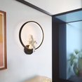 thumbnail image 2 of Lámpara de pared interior Led Cálido dormitorio romántico Linterna de pared Lámpara de noche Habitación simple negro jinwen Lámparas de pared, 2 of 8