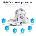 thumbnail image 1 of Cargador automático Cargador de vehículo de 55 W uno para tres para tabletas y portátiles (blanco) Ndcxsfigh Accesorios para autos y motos, 1 of 9