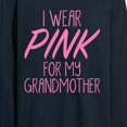 thumbnail image 3 of Instant Message - I Wear Pink For My Grandmother Long Sleeve Graphic T-Shirt, 3 of 5