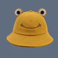 thumbnail image 2 of Femmes Casual Mignon Animal Randonnée Pêche Chapeau Seau Chapeau Vert, 2 of 2