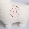 thumbnail image 2 of Muñeco de alpaca de peluche de alpaca blanca pura, muñeco de alpaca suave como la nieve Rojo Verde, 2 of 4