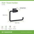 thumbnail image 7 of Symmons 563Tr Oak 7-3/8" Wall Mounted Towel Ring - Black, 7 of 7