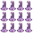 thumbnail image 3 of Soidarity Tornillo de disco de freno de bicicleta, 12 Uds., tornillo de vástago de arcoíris colorido, rosca M5x9mm T25, tornillo Allen, enchufe hexagonal Ciclismo Violeta Soidarity OD000688-04, 3 of 6