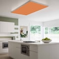 thumbnail image 3 of Orange Magnetic Fluorescent Light Covers for Ceiling Lights 2 x 4 Feet, Pure Orange Office Classroom Kitchen Drop Ceiling Light Covers Lighting Filters Shade Panel 4 Packs, 3 of 9