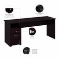 thumbnail image 4 of Atlin Designs 72" Contemporary Wood Computer Desk with Drawers in Espresso Oak, 4 of 6
