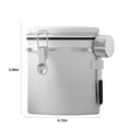 YOLOKE Airtight Coffee Canister Stainless Steel Food Storage with