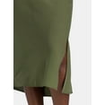 thumbnail image 6 of Time and Tru Women's Midi Slip Skirt, Sizes XS-XXXL, 6 of 8