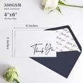 thumbnail image 4 of Thank You Cards with Envelopes 144 Pack Bulk 4×6 Navy Blue Blank Thank You Notes, Unique Designs for Small Business, Funeral, Wedding, Baby Shower Boy and Graduation, 4 of 8