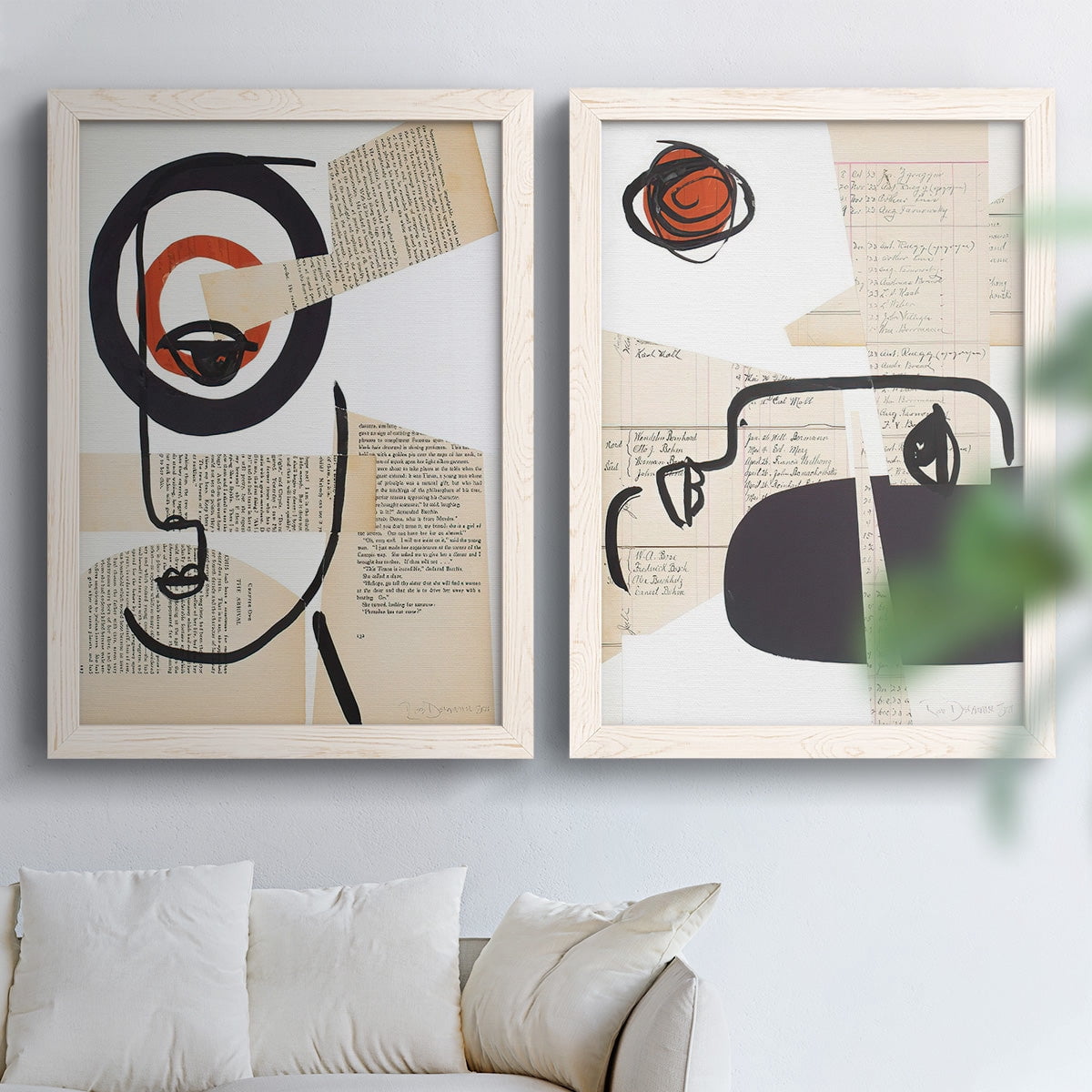 Faces of A Century I - Premium Framed Canvas 2 Piece Set - Ready to Hang